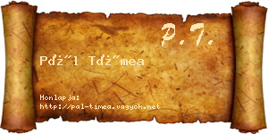 Pál Tímea névjegykártya